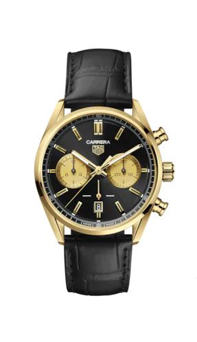 TAG Heuer Carrera Calibre Heuer 02 42 Yellow Gold / Black